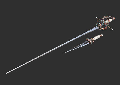 珍藏宝剑 西洋剑模型-冷兵器模型库-FBX(.fbx)模型下载-cg模型网