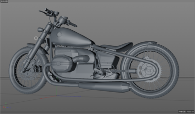 宝马摩托车BMW R18模型-摩托车模型库-Cinema 4D(.c4d)模型下载-cg模型网