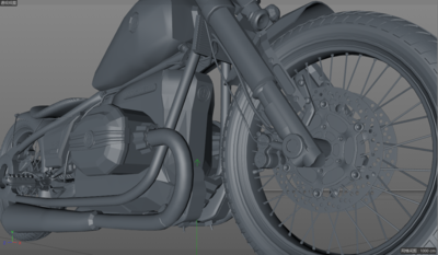 宝马摩托车BMW R18模型-摩托车模型库-Cinema 4D(.c4d)模型下载-cg模型网