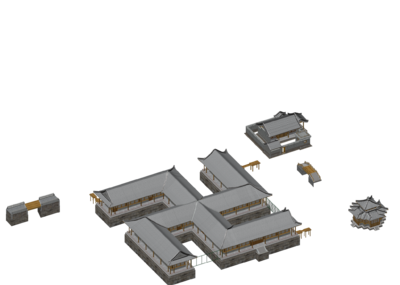 圆明园修复万方安和-嘉庆时期模型-古代场景模型库-3ds Max(.max)模型下载-cg模型网