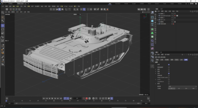 BMP-2步兵战车模型-装甲车/坦克模型库-Cinema 4D(.c4d)模型下载-cg模型网