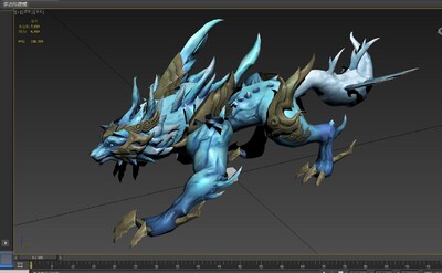 动画 冰原狼模型-神话类模型库-FBX(.fbx)模型下载-cg模型网