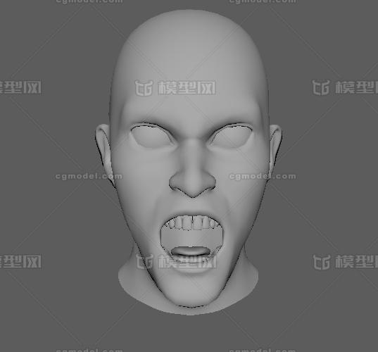 鬼头 恐怖的头像模型-男人模型库-FBX(.fbx)模型下载-cg模型网