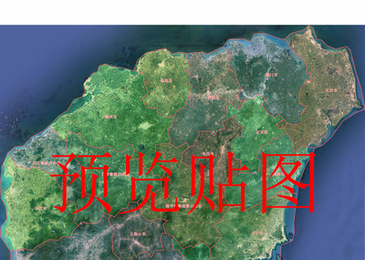 海南岛 卫星地图模型-地形模型库-Maya(.ma/.mb)模型下载-cg模型网