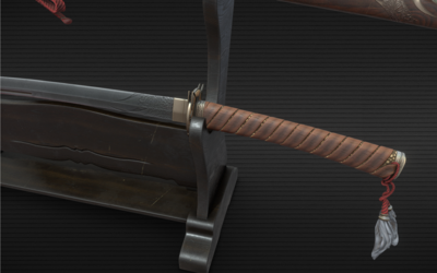 武士刀 太刀模型-冷兵器模型库-Cinema 4D(.c4d)模型下载-cg模型网