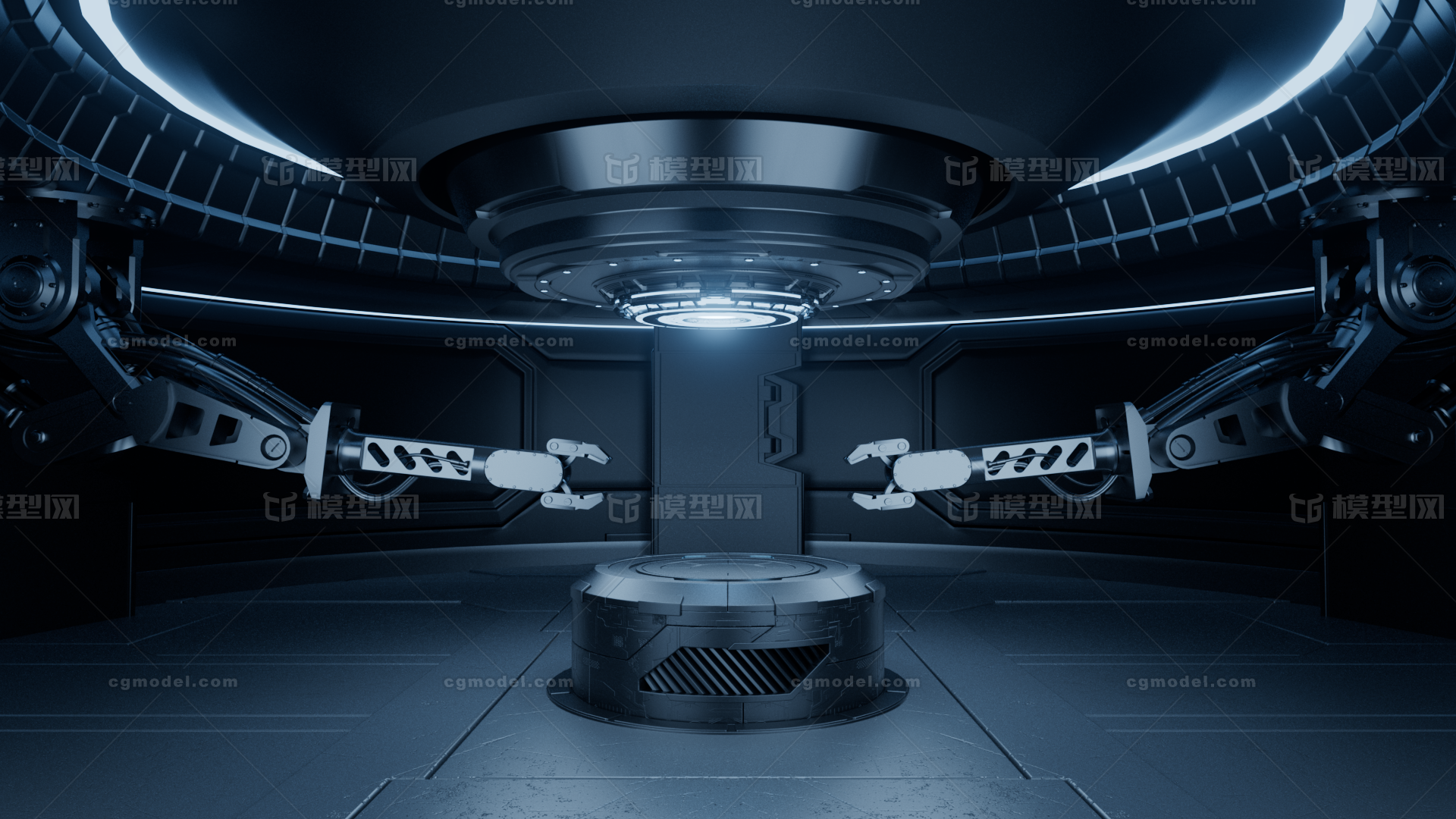 科技场景 电商场景模型-科幻场景模型库-Cinema 4D(.c4d)模型下载-cg模型网