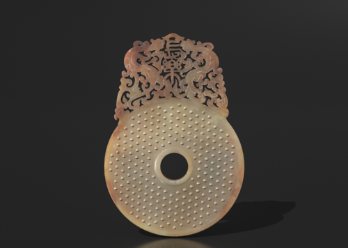 玉璧 青玉谷纹璧 古代玉器 玉石 玉环 谷纹玉璧 战国文物模型-文物器皿模型库-3ds Max(.max)模型下载-cg模型网