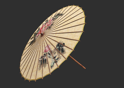中国伞 油纸伞模型-其他模型库-FBX(.fbx)模型下载-cg模型网