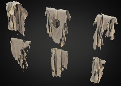 破布 烂布模型-其他模型库-3ds Max(.max)模型下载-cg模型网