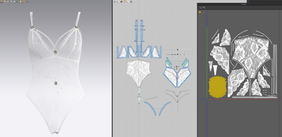 蕾丝文胸 情趣内衣模型-穿戴服饰模型库-Marvelous Designer（.Zprj）模型下载-cg模型网