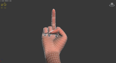 竖中指手势 鄙视手势模型-人体器官/组织模型库-3ds Max(.max)模型下载-cg模型网