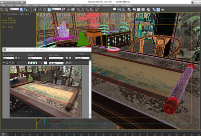 写实古代室内场景 古代卷轴动画模型-古代场景模型库-3ds Max(.max)模型下载-cg模型网