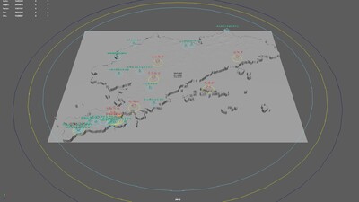 辽宁省 大连市模型-地形模型库-Maya(.ma/.mb)模型下载-cg模型网
