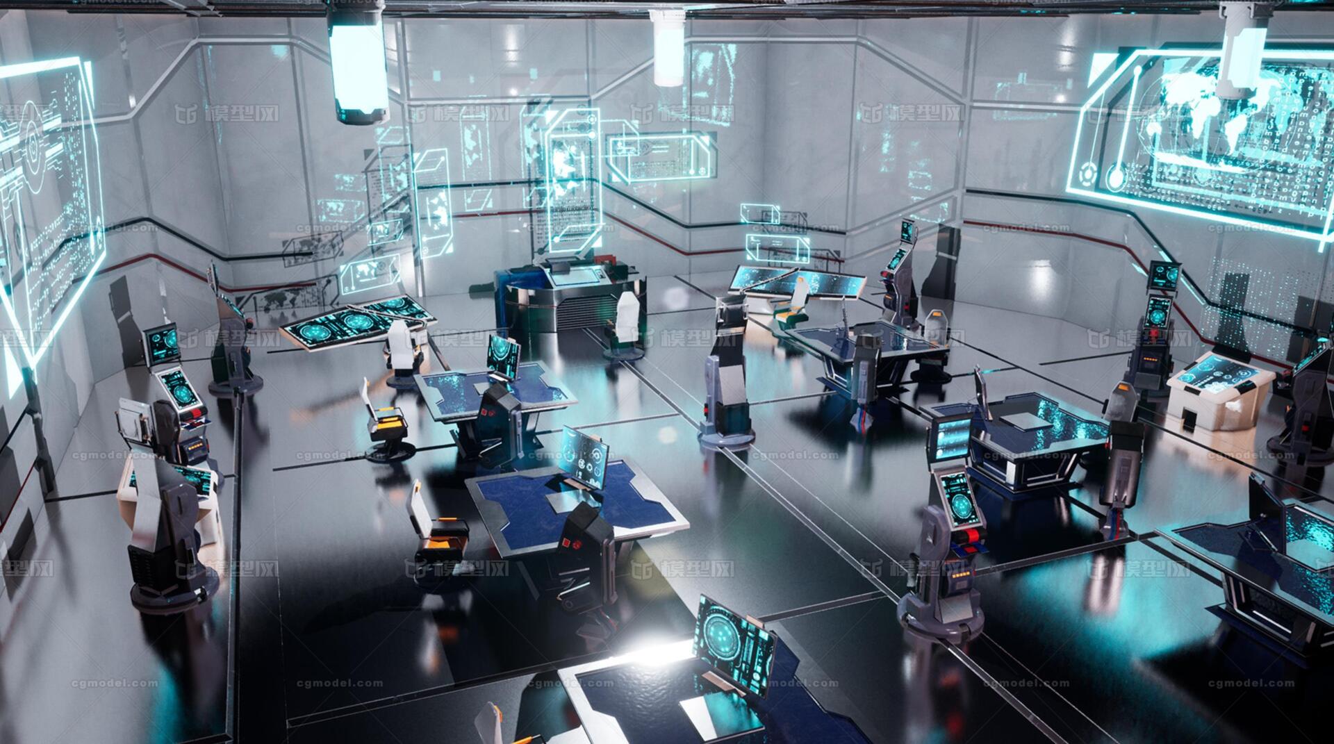 UE4/UE5科幻 办公室模型-科幻场景模型库-Unreal Engine模型下载-cg模型网