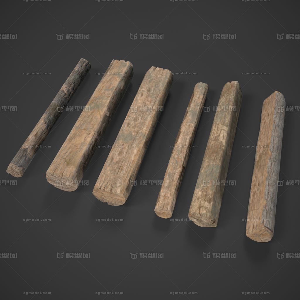 【送高模】PBR写实资产写实木头 木板模型-场景部件模型库-Marmoset Toolbag(.tbscene/.tbmat)模型下载-cg模型网