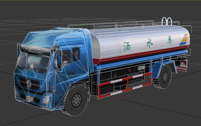 自制洒水车FLT格式openflight模型模型-其他模型库-3ds Max(.max)模型下载-cg模型网