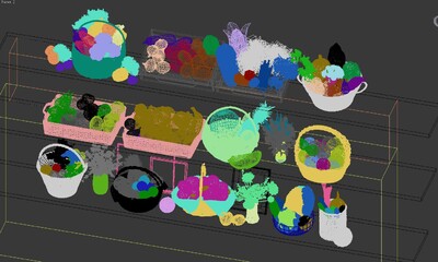 水果 蔬菜模型-生鲜果蔬模型库-3ds Max(.max)模型下载-cg模型网