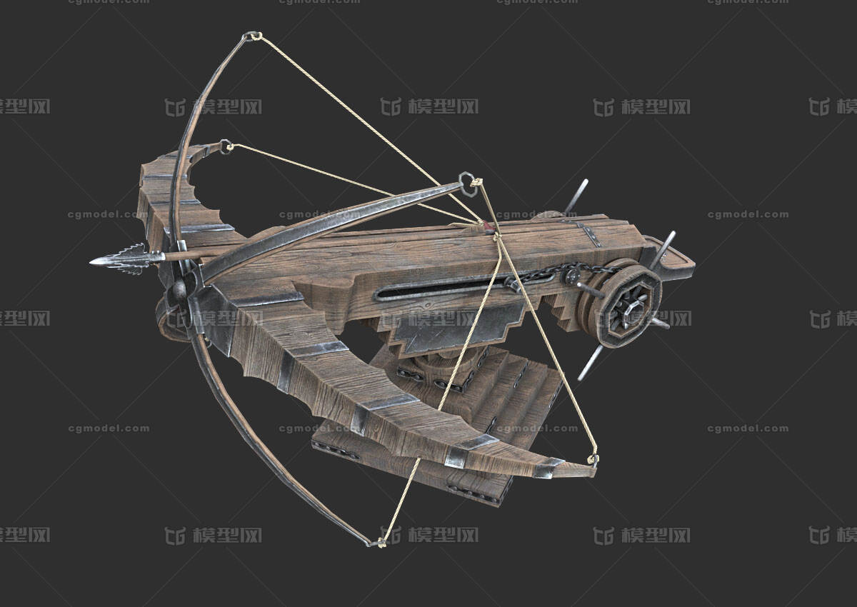 蝎子弩 蝎弩模型-冷兵器模型库-FBX(.fbx)模型下载-cg模型网