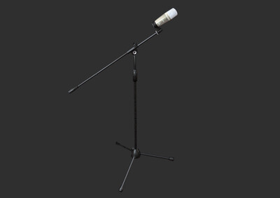 立式麦克风 话筒模型-其他模型库-FBX(.fbx)模型下载-cg模型网