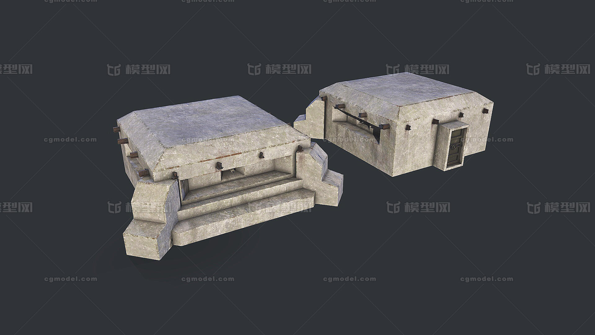PBR 次世代模型-场景部件模型库-FBX(.fbx)模型下载-cg模型网