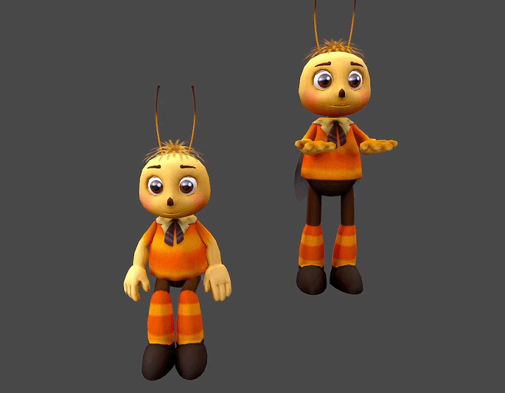 动画 卡通模型-昆虫模型库-FBX(.fbx)模型下载-cg模型网