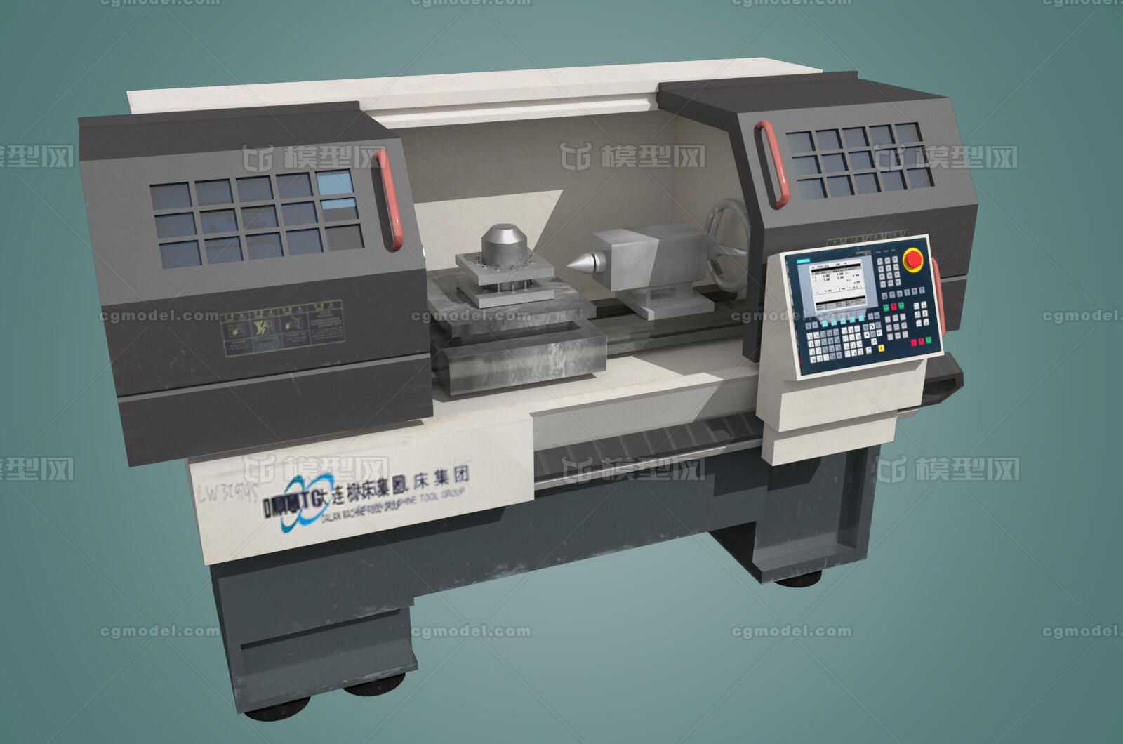 低模数控机床 有材质贴图模型-工业设备模型库-Maya(.ma/.mb)模型下载-cg模型网