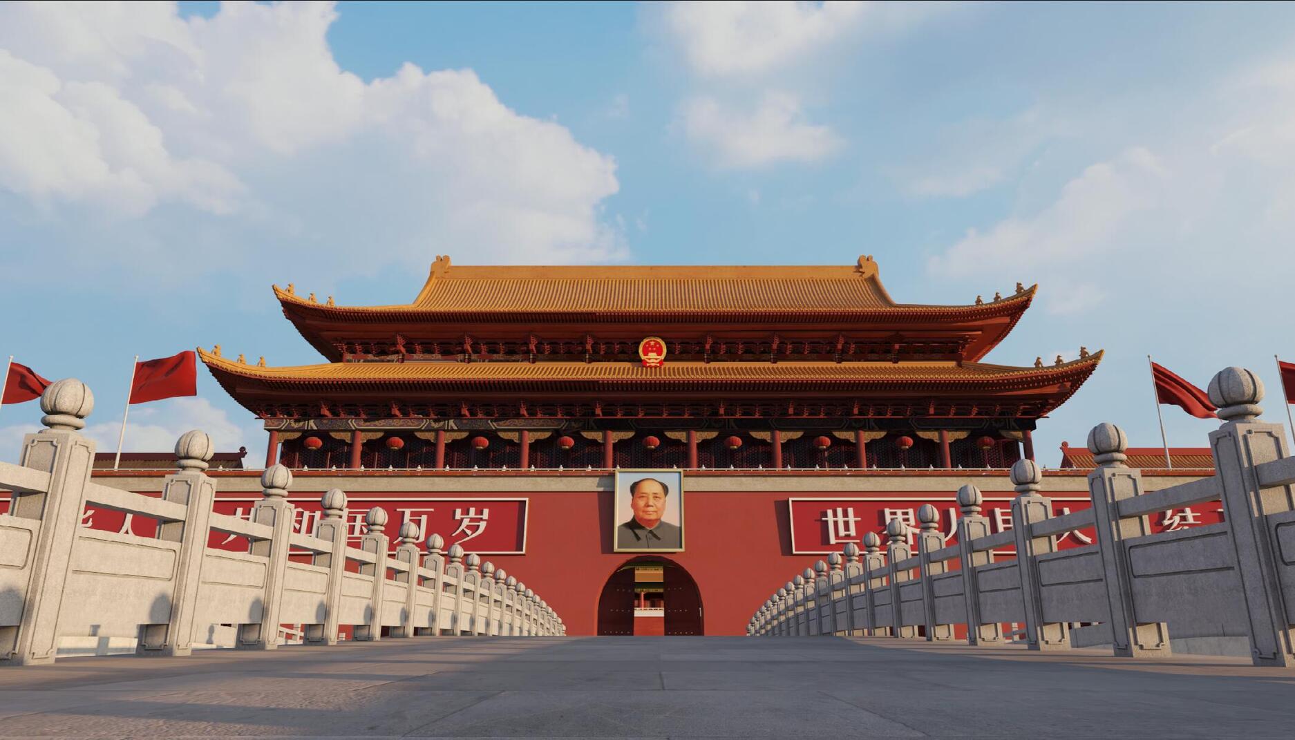 天安门 - 3D模型素材下载 - CG模型网