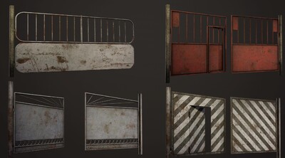UE4/UE5大型 闸门模型-场景部件模型库-Unreal Engine模型下载-cg模型网