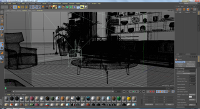 客厅 室内场景模型-客厅模型库-Cinema 4D(.c4d)模型下载-cg模型网