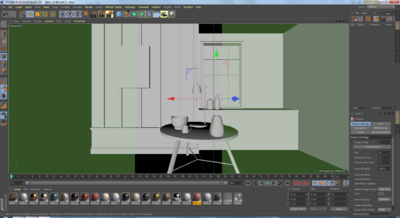CR 室内场景工程模型-客厅模型库-Cinema 4D(.c4d)模型下载-cg模型网