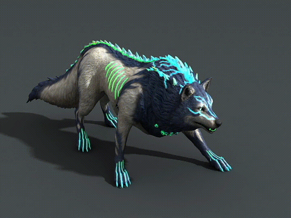 卡通 魔狼模型-神话/幻想模型库-3ds Max(.max)模型下载-cg模型网