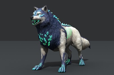 卡通 魔狼模型-神话/幻想模型库-3ds Max(.max)模型下载-cg模型网