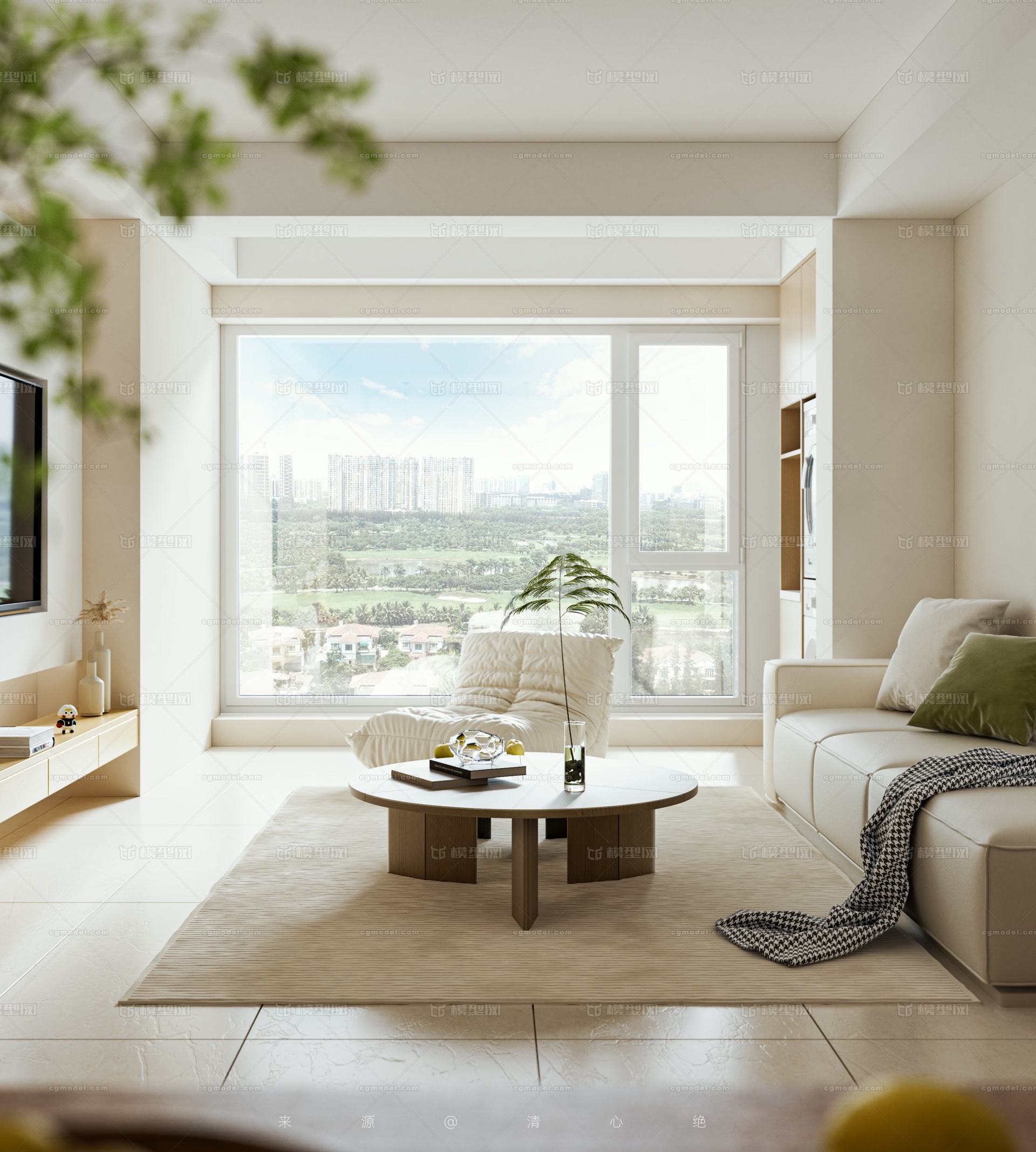 OC工程-室内场景工程 客厅模型-客厅模型库-Cinema 4D(.c4d)模型下载-cg模型网