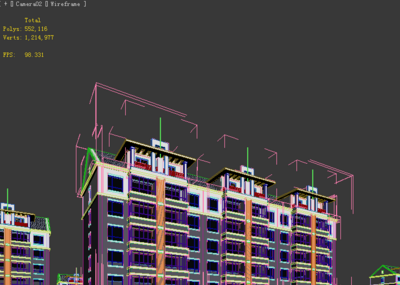 多层住宅院内透模型-私人住宅模型库-3ds Max(.max)模型下载-cg模型网