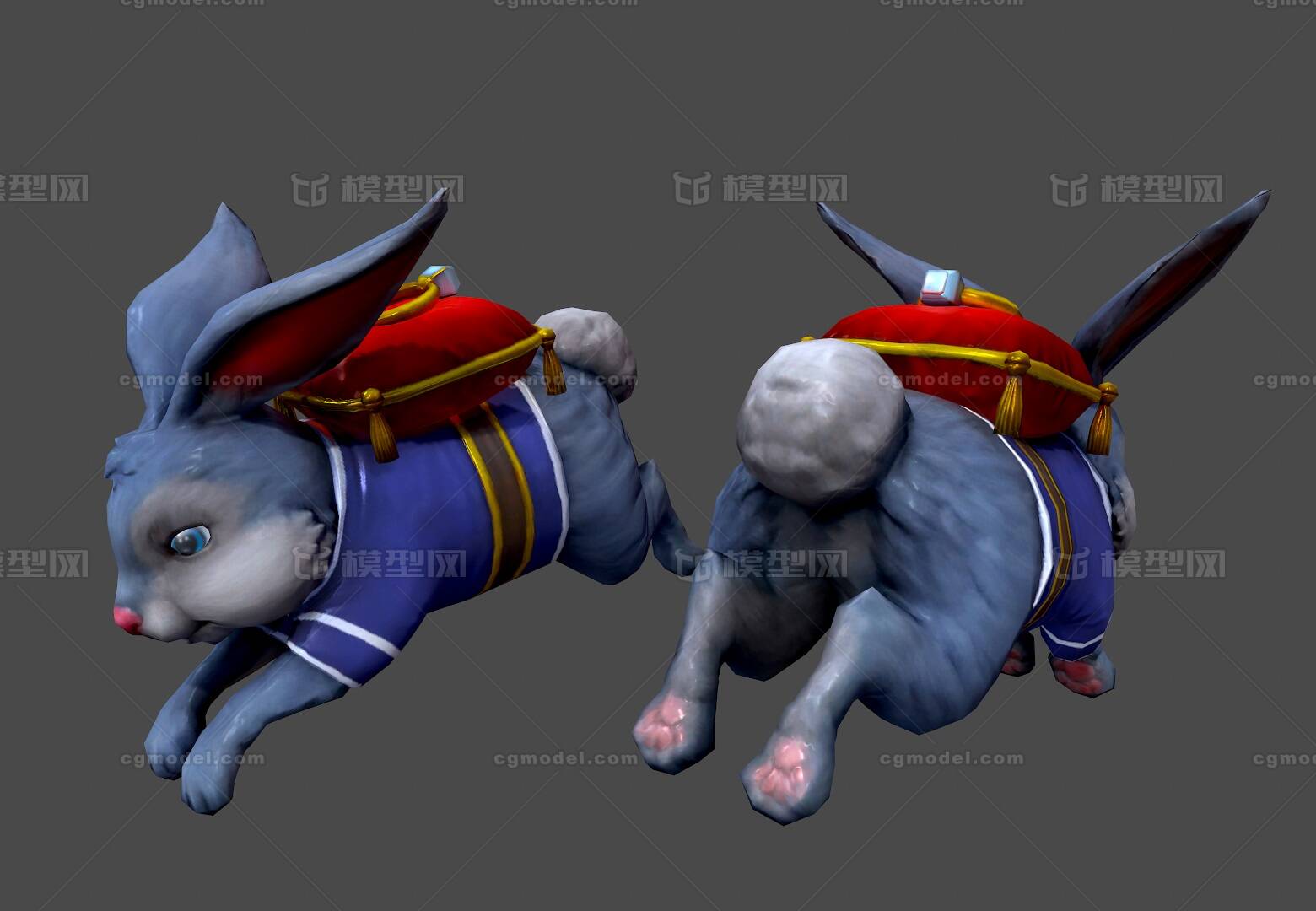 次世代 灵兔模型-哺乳模型库-FBX(.fbx)模型下载-cg模型网