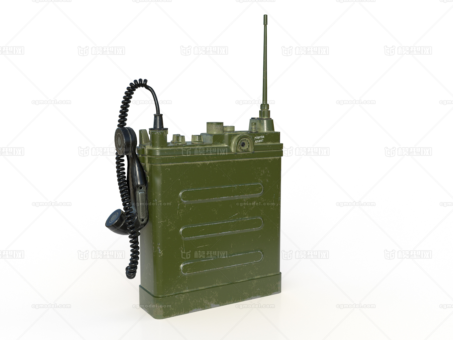 AN/PRC-10 美军电台模型-其他器械模型库-3ds Max(.max)模型下载-cg模型网