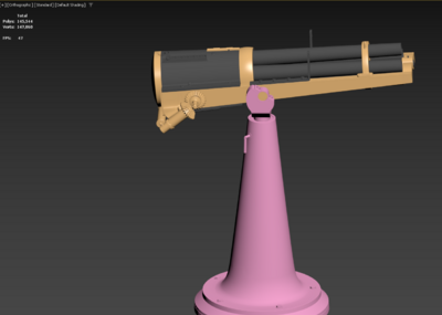 火炮 枪炮模型-火炮器械模型库-3ds Max(.max)模型下载-cg模型网