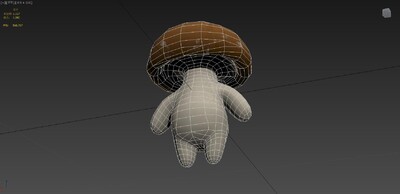 可爱的蘑菇 蘑菇人模型-真菌模型库-3ds Max(.max)模型下载-cg模型网