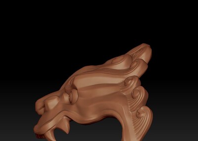 古代盔甲部件之肩吞模型-防具模型库-STL(.stl)模型下载-cg模型网
