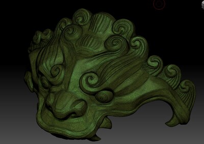 古代盔甲部件之肩吞模型-防具模型库-STL(.stl)模型下载-cg模型网