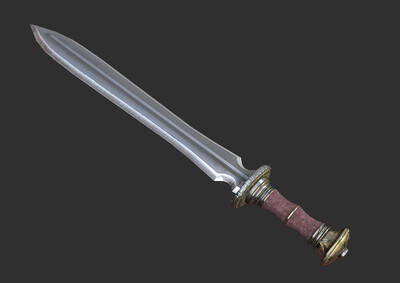 单手剑 罗马短剑模型-冷兵器模型库-FBX(.fbx)模型下载-cg模型网