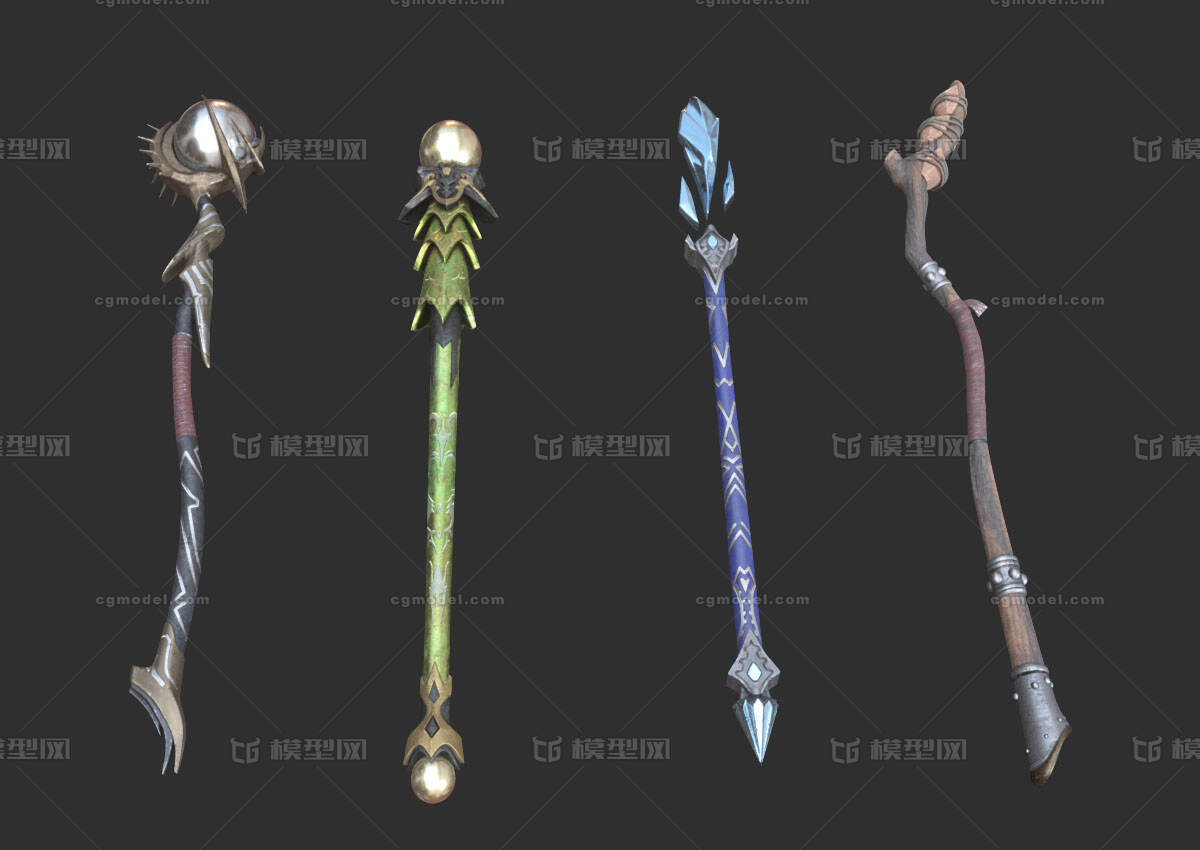 魔法杖 魔杖模型-冷兵器模型库-FBX(.fbx)模型下载-cg模型网