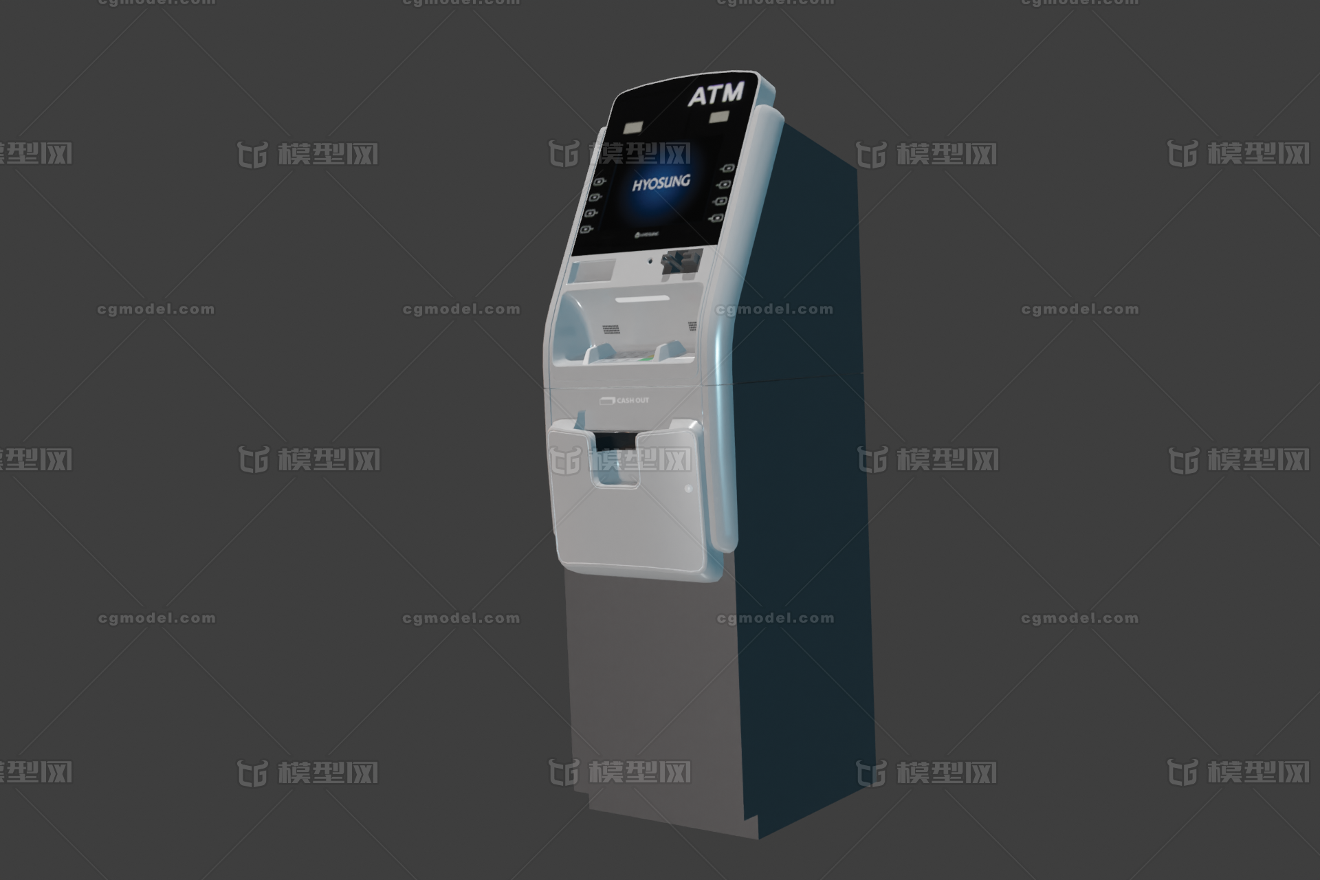 PBR次时代 ATM 取款机 银行取款机 模型-场景部件模型库-Blender(.blend)模型下载-cg模型网