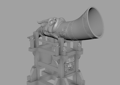 号角 古代号角模型-其他器械模型库-FBX(.fbx)模型下载-cg模型网