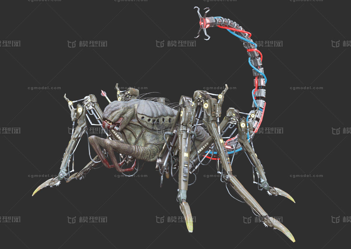 蝎子机器人 3D模型 $30 - .blend .obj .3ds .stl - Free3D