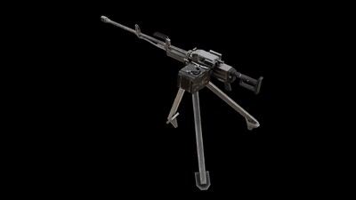 次世代材质QJZ89式重机枪 89式机枪模型-枪械模型模型库-3ds Max(.max)模型下载-cg模型网