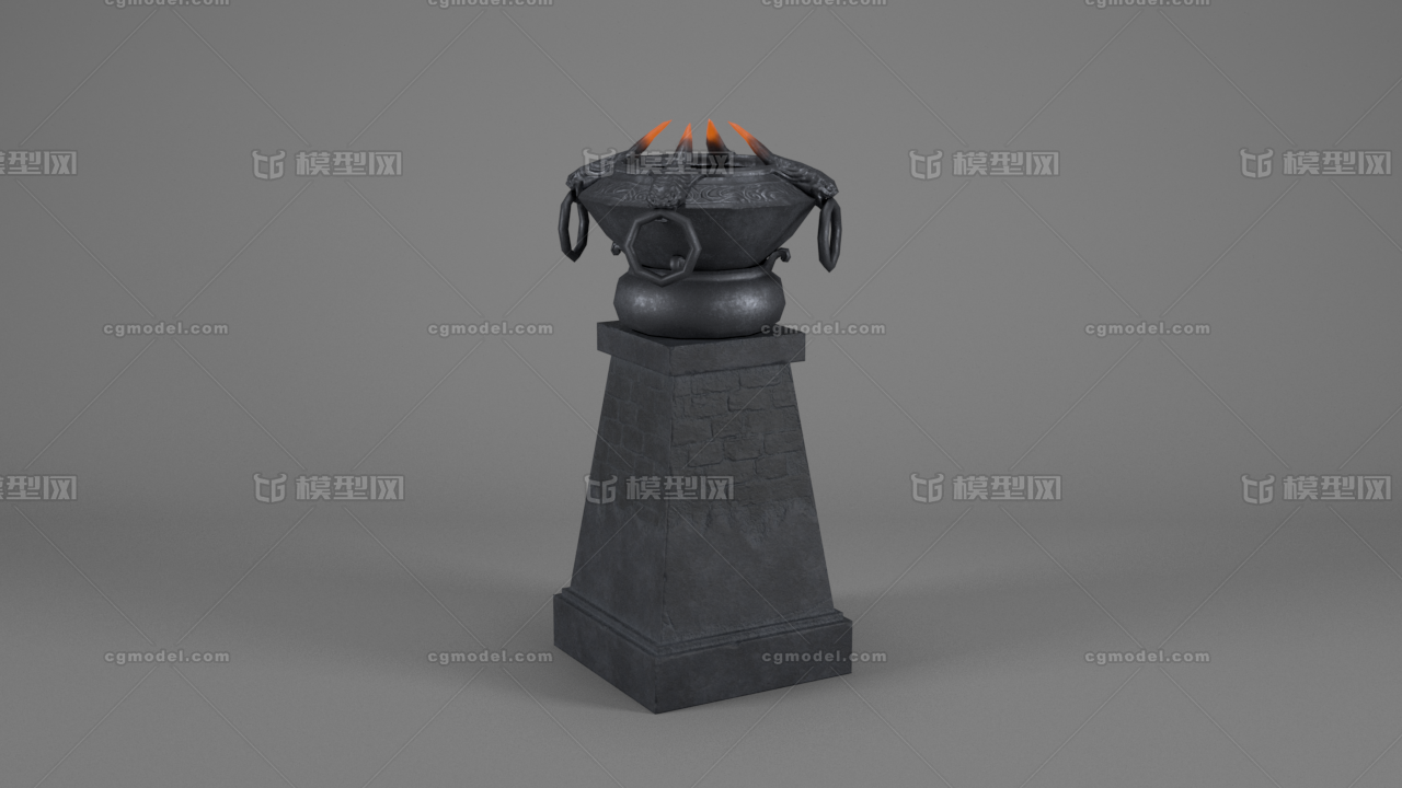 炉台 火炉台模型-场景部件模型库-Maya(.ma/.mb)模型下载-cg模型网