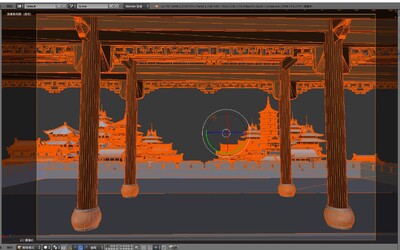 建筑 中式建筑模型-古代场景模型库-Blender(.blend)模型下载-cg模型网