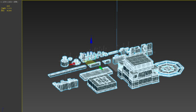 卡通 古代建筑模型-场景部件模型库-FBX(.fbx)模型下载-cg模型网