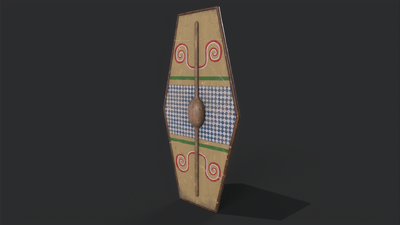 长盾 盾牌模型-防具模型库-3ds Max(.max)模型下载-cg模型网
